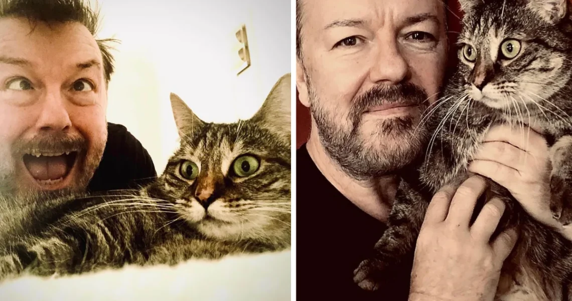 Ricky Gervais and Cats
